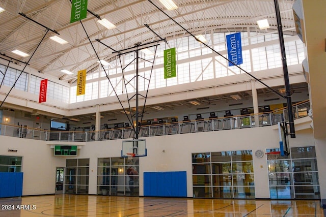 view of basketball court