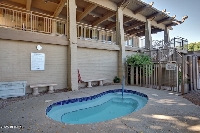 5200 S Lakeshore Dr Unit 206, Tempe, AZ 85283 - view of swimming pool with a pool and stairs