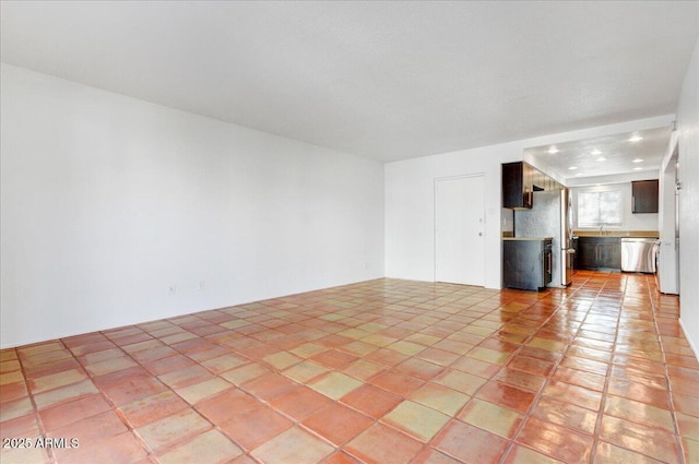 view of tiled spare room