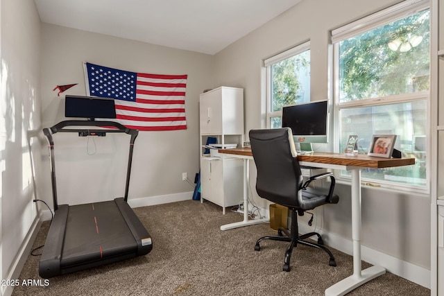 1702 W Glenrosa Ave, Phoenix, AZ 85015 - office area with carpet and baseboards