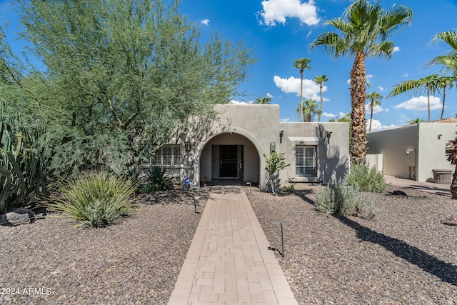 view of pueblo-style home