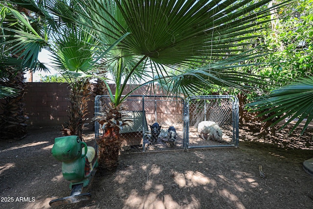 view of patio with fence