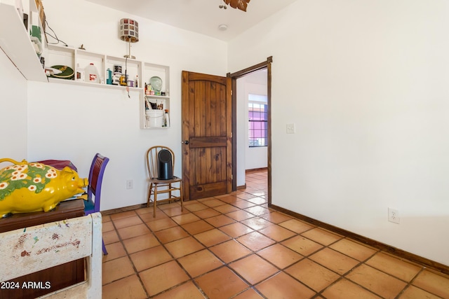 dining room featuring tile patterned flooring