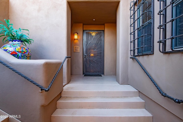 view of stairway