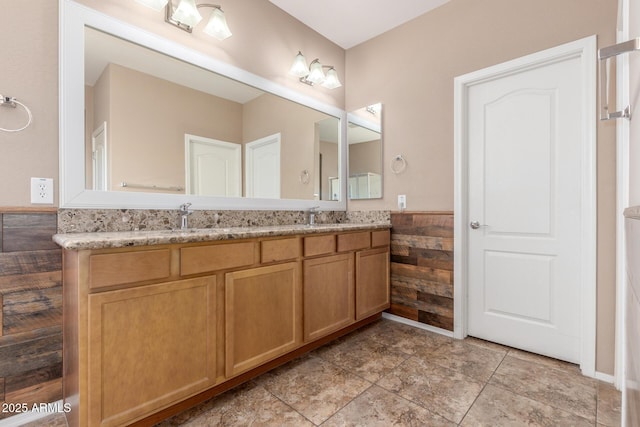 bathroom featuring vanity