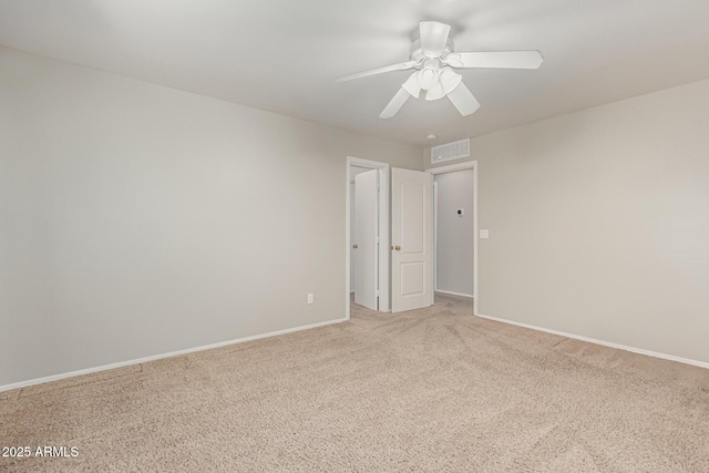 22905 N 19th Way, Phoenix, AZ 85024 - unfurnished room featuring light carpet, ceiling fan, and baseboards