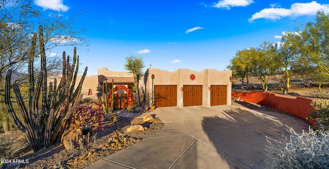 view of adobe home