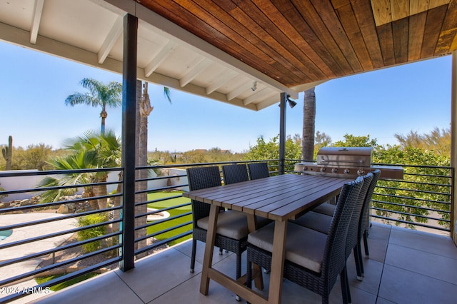 balcony with grilling area