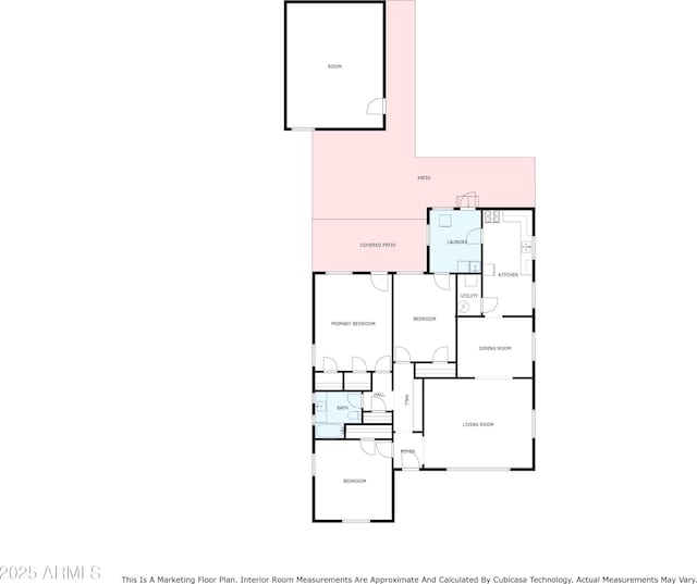 541 W Vernon Ave, Phoenix, AZ 85003 - view of home floor plan