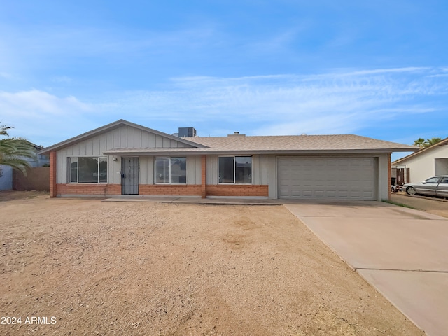 ranch-style house with a garage