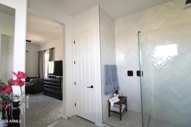 4923 W Weeping Willow Way, Laveen, AZ 85339 - full bathroom with tile patterned floors and walk in shower