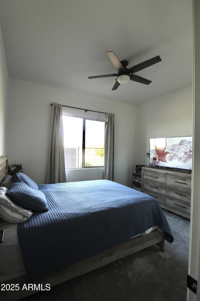 4923 W Weeping Willow Way, Laveen, AZ 85339 - bedroom with carpet and a ceiling fan