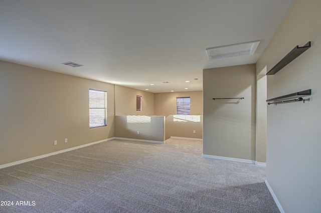 view of carpeted empty room