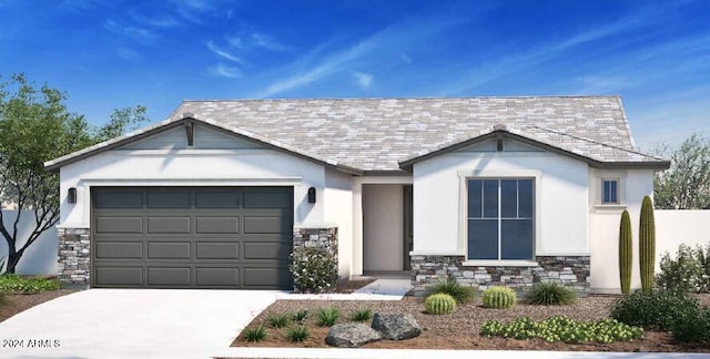 view of front of house featuring a garage