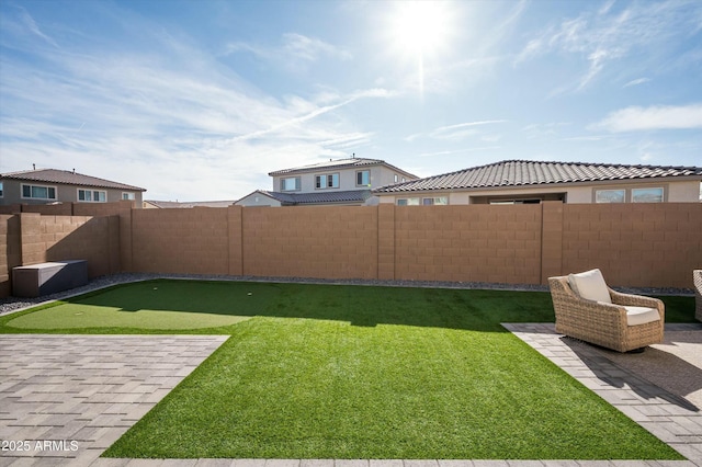 view of yard featuring a patio