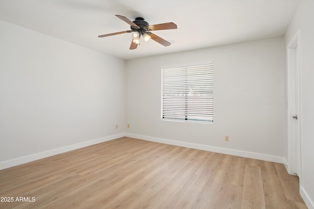 6366 W Saint John Ave, Glendale, AZ 85308 - spare room with light wood finished floors, baseboards, and ceiling fan