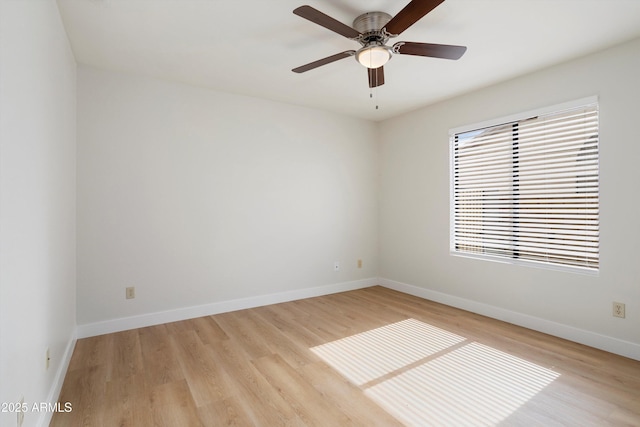 6366 W Saint John Ave, Glendale, AZ 85308 - spare room featuring light wood-type flooring, baseboards, and ceiling fan