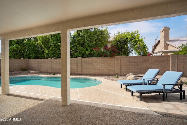 6366 W Saint John Ave, Glendale, AZ 85308 - view of swimming pool with a patio and a fenced backyard