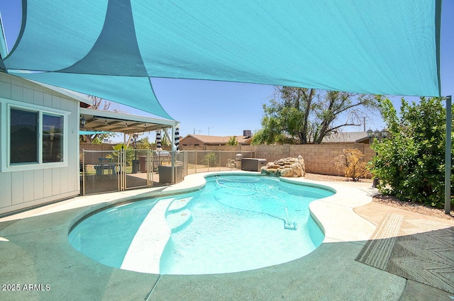 3203 W Libby St, Phoenix, AZ 85053 - view of pool with a fenced backyard and a patio area