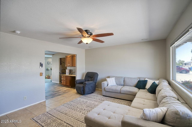 3203 W Libby St, Phoenix, AZ 85053 - living area with ceiling fan and light tile patterned floors