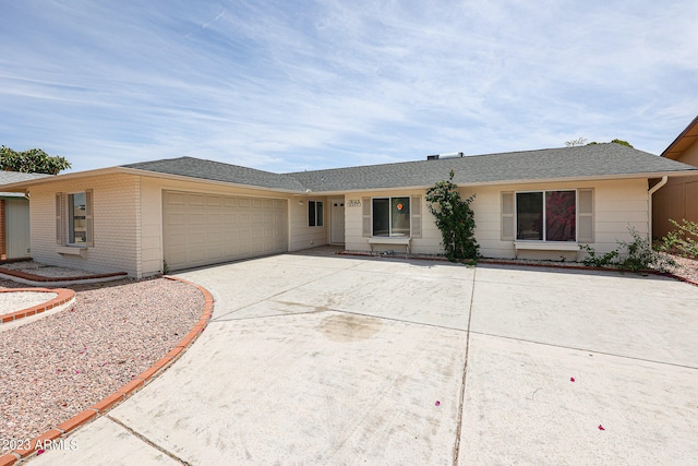 ranch-style house with a garage