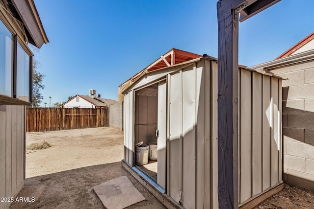 7506 W Sells Dr, Phoenix, AZ 85033 - view of shed featuring a fenced backyard