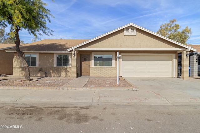 ranch-style house with a garage