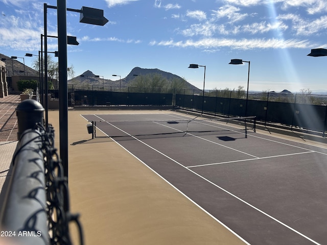 13789 E Geronimo Rd, Scottsdale, AZ 85259 - view of tennis court featuring community basketball court