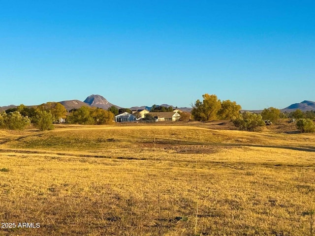 exterior space with a mountain view