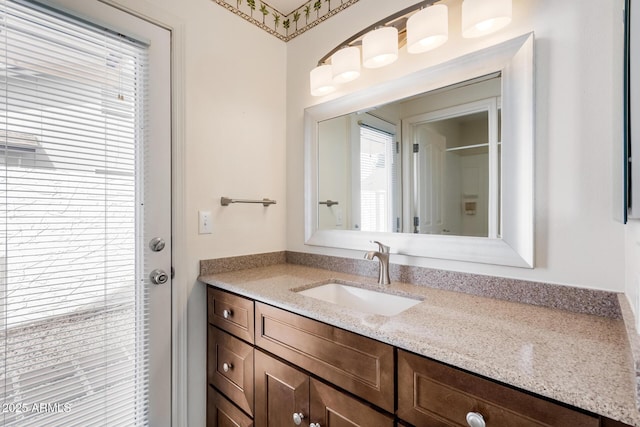 bathroom featuring vanity