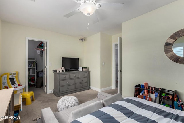 1311 W Ellis St, Mesa, AZ 85201 - bedroom featuring carpet flooring, a walk in closet, baseboards, and a closet