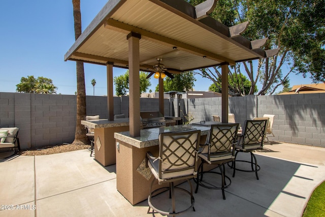 1311 W Ellis St, Mesa, AZ 85201 - fenced backyard featuring a patio area
