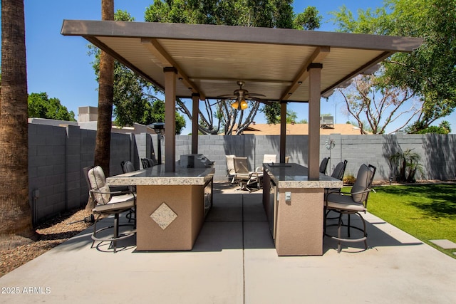 1311 W Ellis St, Mesa, AZ 85201 - fenced backyard featuring a patio area