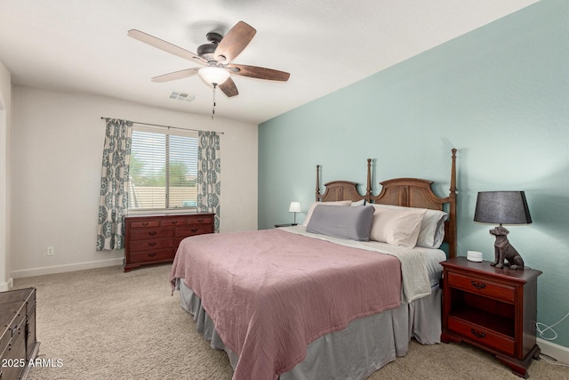 157 N 110th Ave, Avondale, AZ 85323 - bedroom featuring baseboards, light colored carpet, and ceiling fan