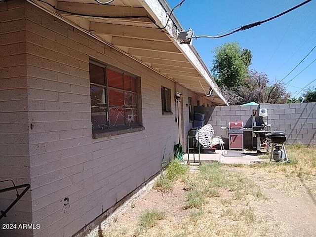 view of home's exterior featuring a patio