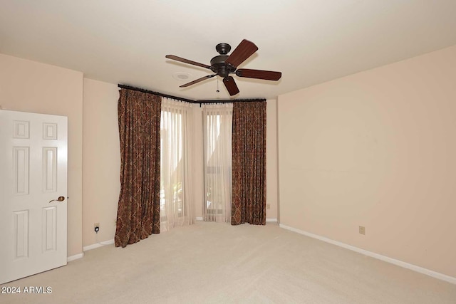 23014 N 86th St, Scottsdale, AZ 85255 - carpeted empty room featuring baseboards and ceiling fan