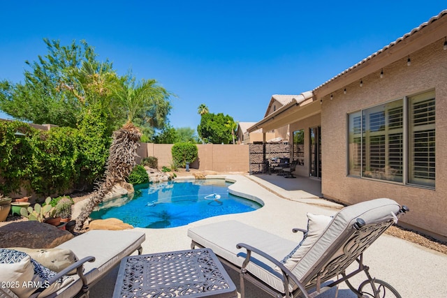 251 E Arabian Dr, Gilbert, AZ 85296 - view of swimming pool featuring a fenced backyard and a patio area