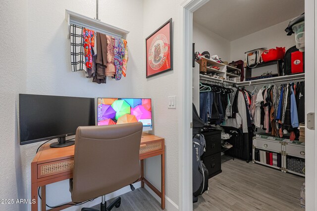 interior space featuring hardwood / wood-style flooring