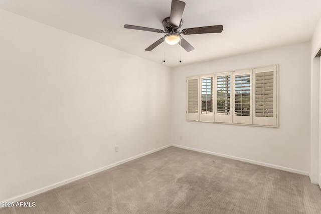 6820 E Pinchot Ave, Scottsdale, AZ 85251 - carpeted empty room featuring ceiling fan and baseboards