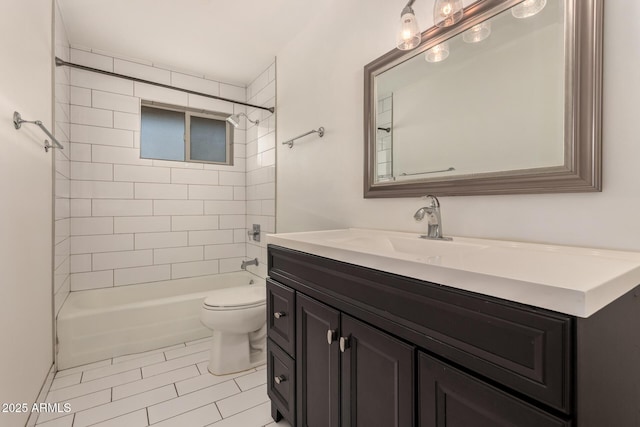 6820 E Pinchot Ave, Scottsdale, AZ 85251 - bathroom with vanity, shower / tub combination, and tile patterned floors