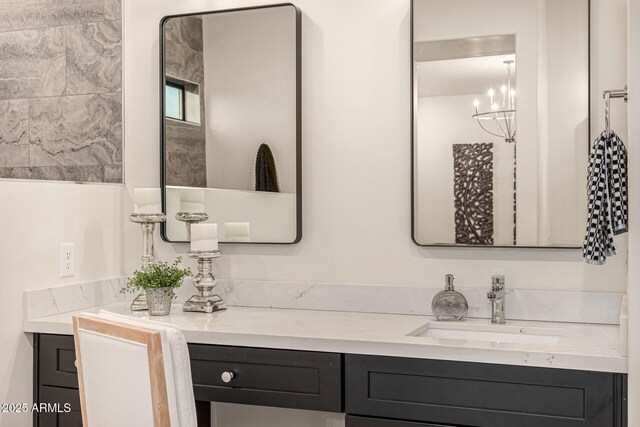 bathroom featuring vanity