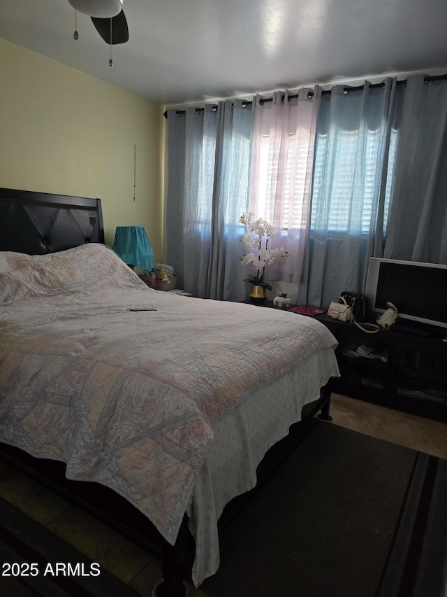 view of tiled bedroom