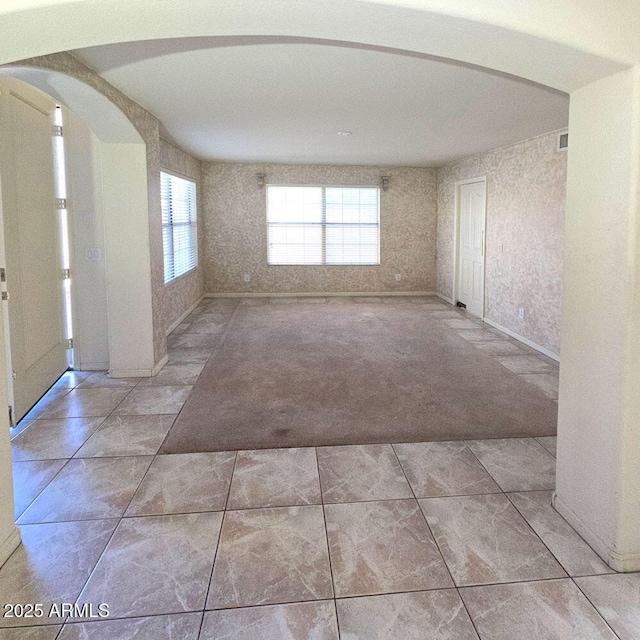 interior space with light colored carpet