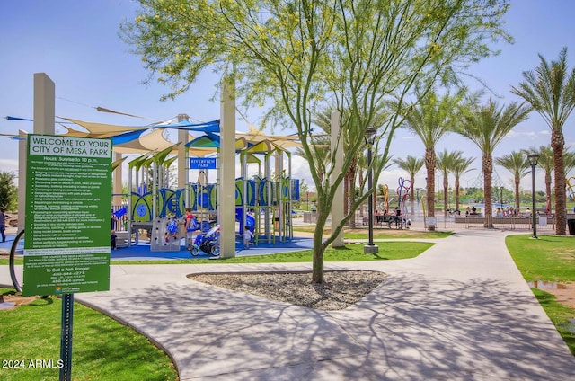 view of jungle gym