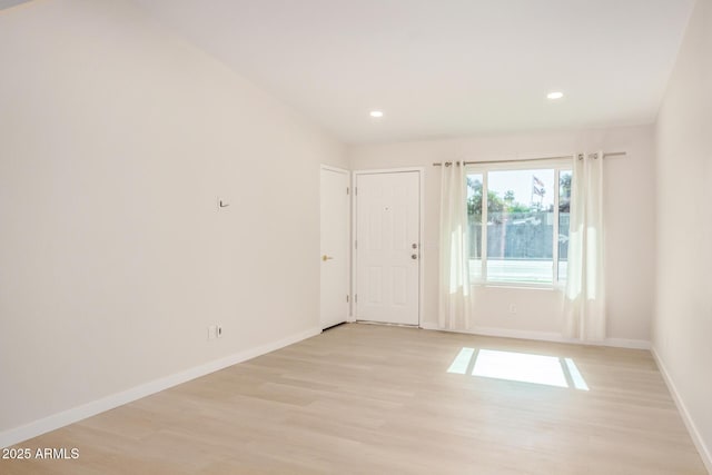 1906 N Evergreen St, Chandler, AZ 85225 - spare room featuring light wood-style flooring, baseboards, and recessed lighting