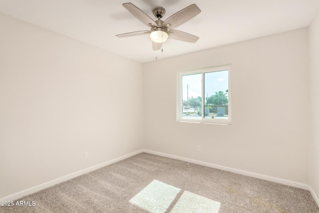 1906 N Evergreen St, Chandler, AZ 85225 - unfurnished room with carpet, baseboards, and ceiling fan