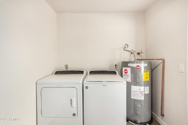 1906 N Evergreen St, Chandler, AZ 85225 - washroom featuring water heater and washer and dryer