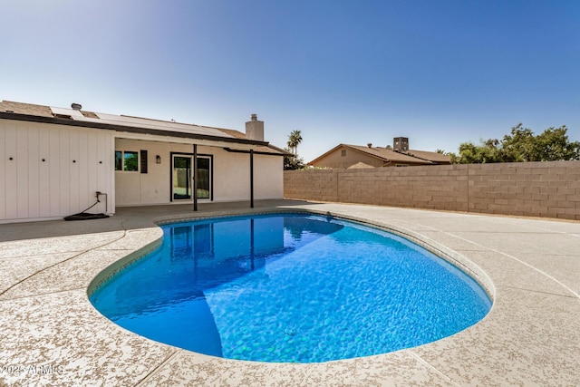 1906 N Evergreen St, Chandler, AZ 85225 - view of pool with a patio and a fenced backyard