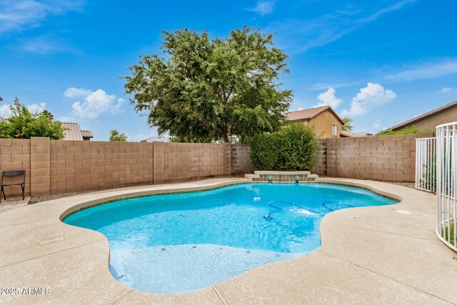 5220 W Desert Ln, Laveen, AZ 85339 - view of pool featuring a fenced backyard and a patio