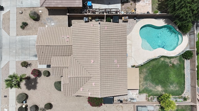5220 W Desert Ln, Laveen, AZ 85339 - drone / aerial view of a pool